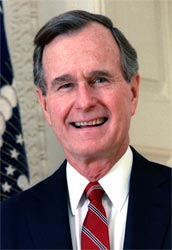 Portrait of U.S. President George H.W. Bush